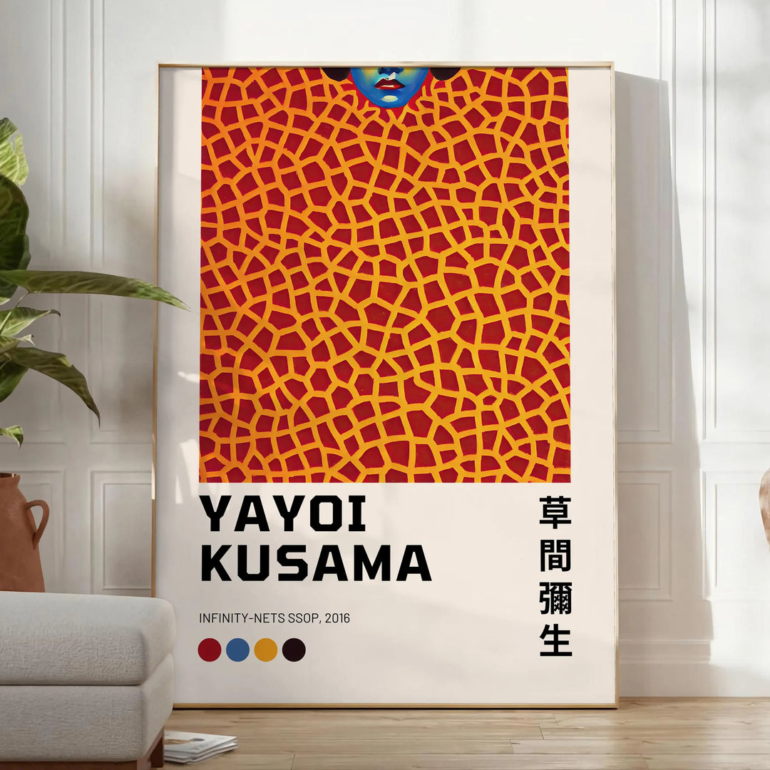 Yayoi Kusama 1 Print Travel Poster High Quality Frame Premium Print Home Decor Color