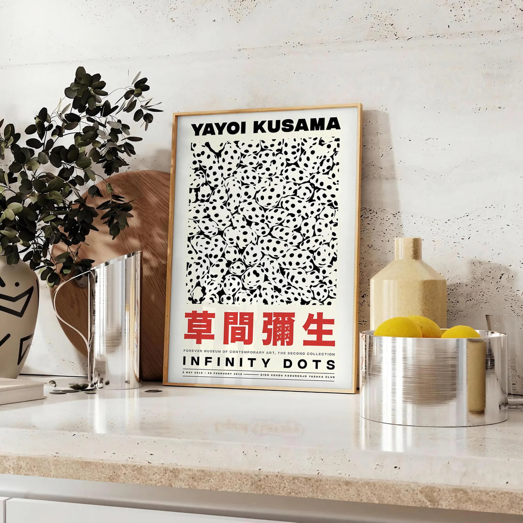 Yayoi Kusama Art 1 Travel Poster High Quality Frame Premium Print Home Decor Color