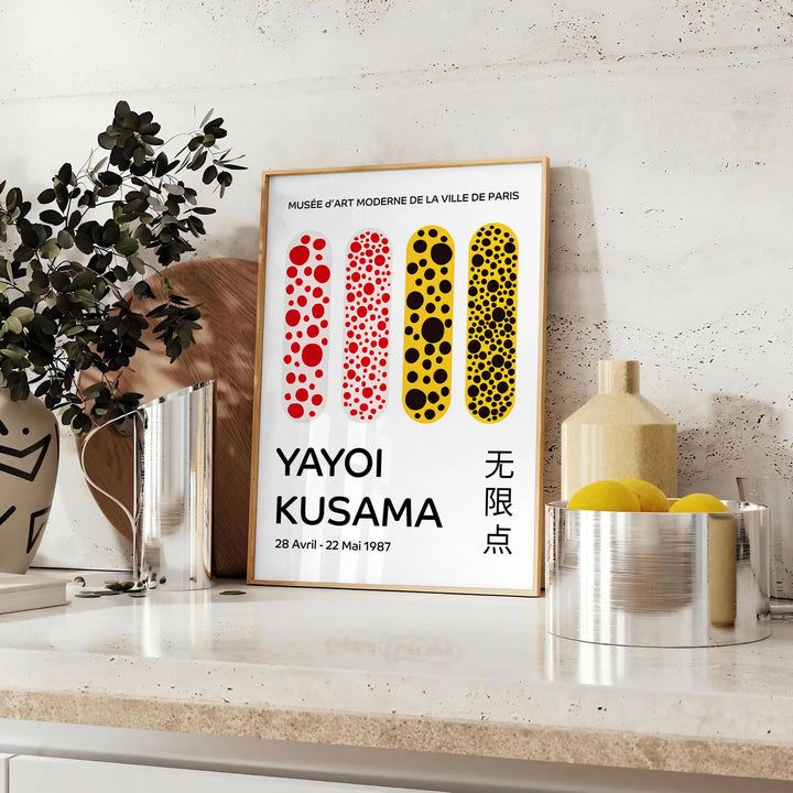 Yayoi Kusama Art 2 Travel Poster High Quality Frame Premium Print Home Decor Color