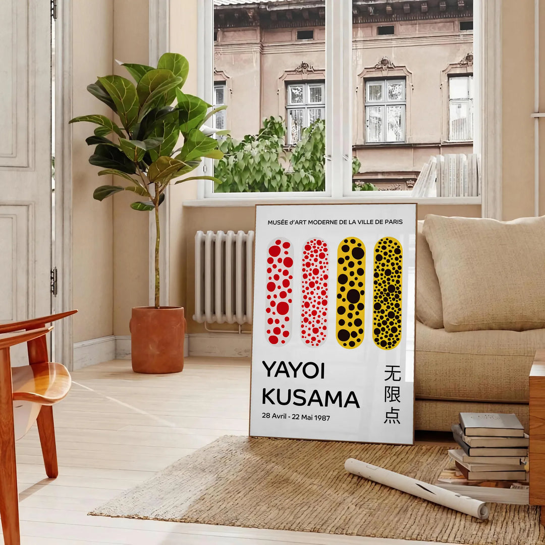 Yayoi Kusama Art 2 Travel Poster High Quality Frame Premium Print Home Decor Color