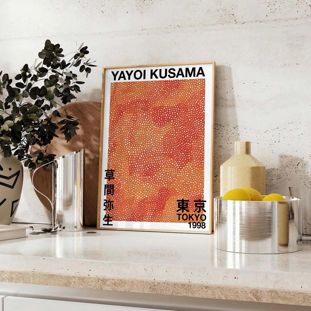 Yayoi Kusama Art Travel Poster High Quality Frame Premium Print Home Decor Color