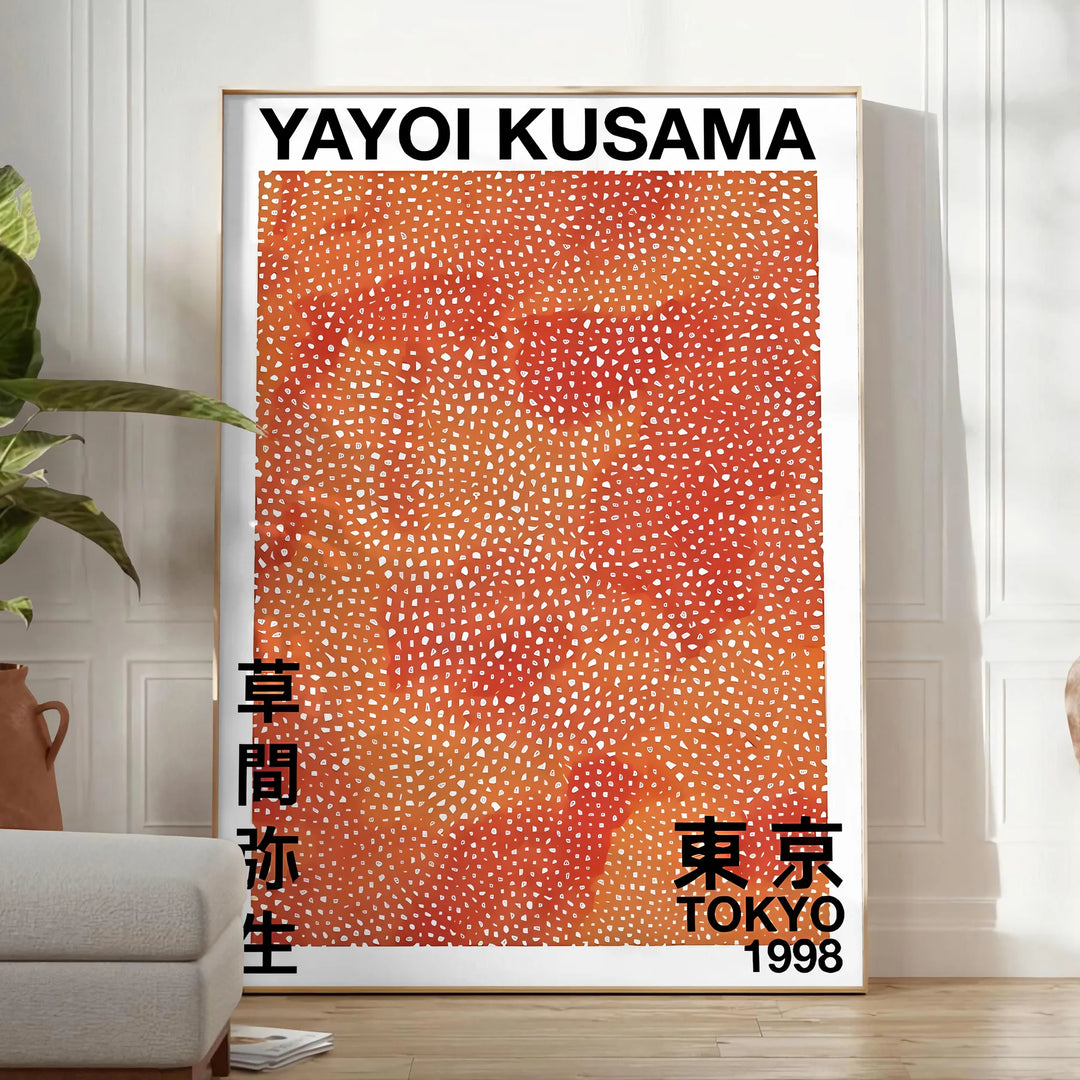 Yayoi Kusama Art Travel Poster High Quality Frame Premium Print Home Decor Color