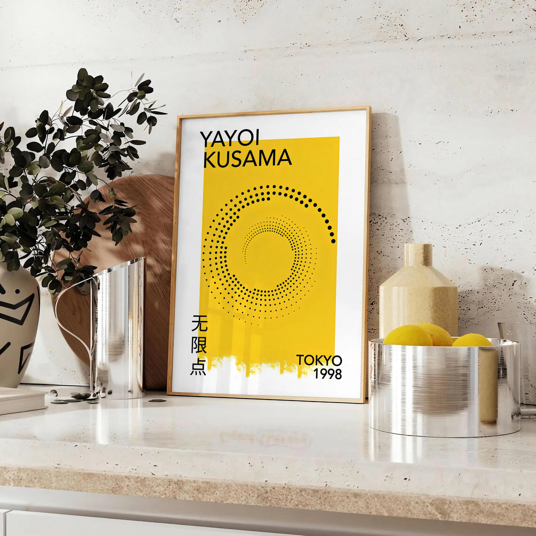 Yayoi Kusama Poster 1 Travel Poster High Quality Frame Premium Print Home Decor Color