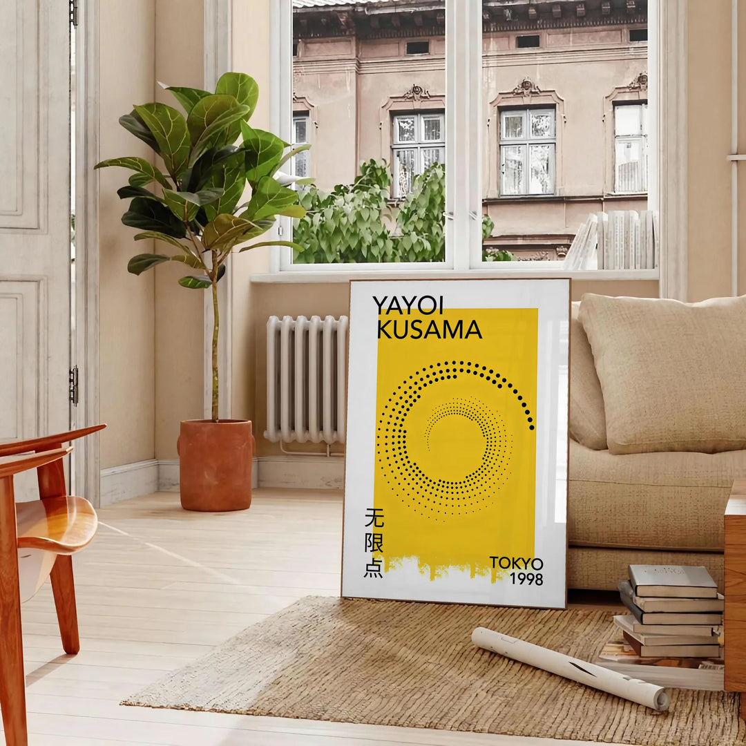 Yayoi Kusama Poster 1 Travel Poster High Quality Frame Premium Print Home Decor Color