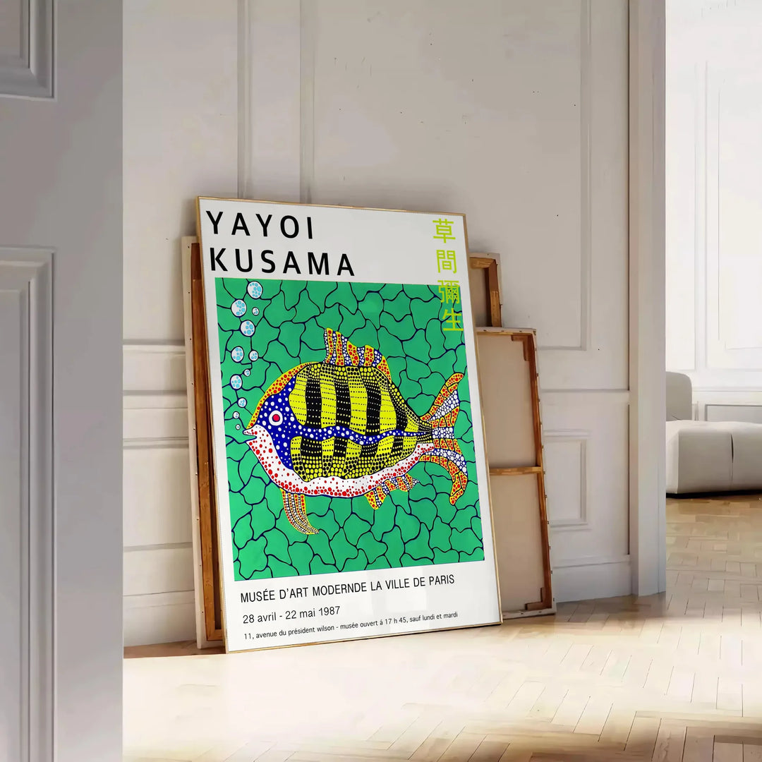 Yayoi Kusama Poster Travel Poster High Quality Frame Premium Print Home Decor Color