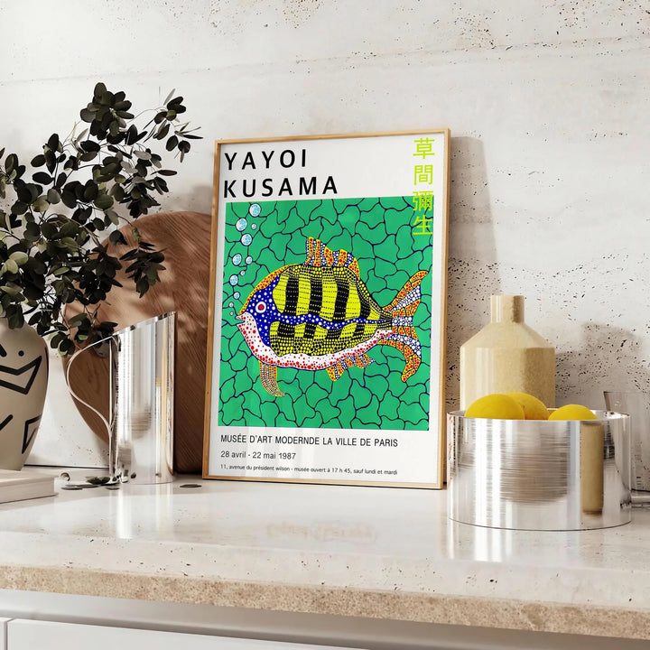 Yayoi Kusama Poster Travel Poster High Quality Frame Premium Print Home Decor Color