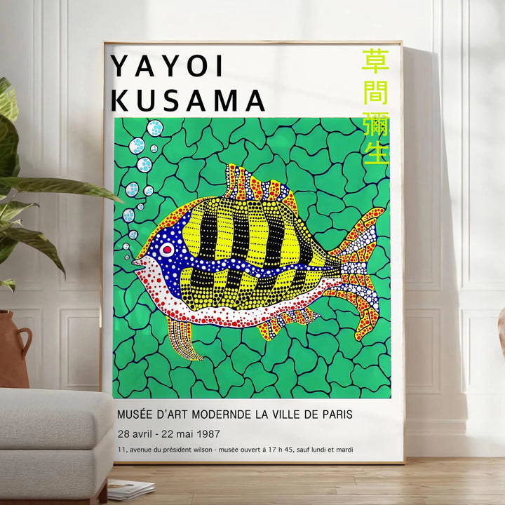 Yayoi Kusama Poster Travel Poster High Quality Frame Premium Print Home Decor Color