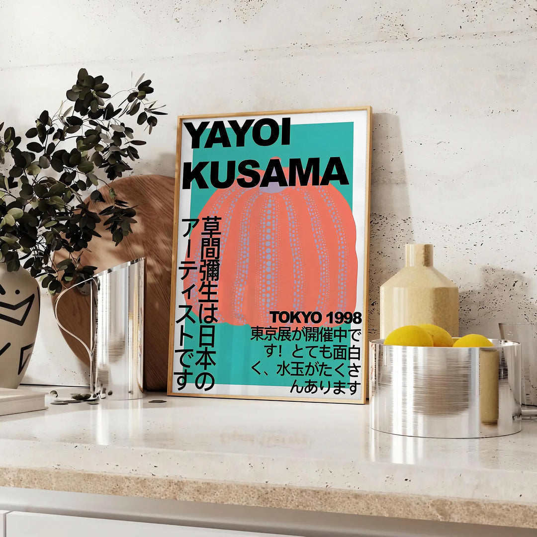 Yayoi Kusama Print 1 Travel Poster High Quality Frame Premium Print Home Decor Color