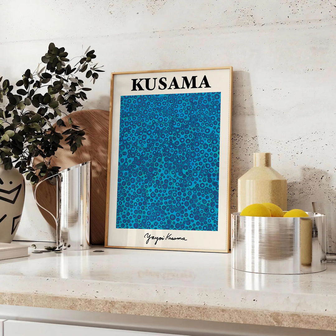 Yayoi Kusama Print Travel Poster High Quality Frame Premium Print Home Decor Color