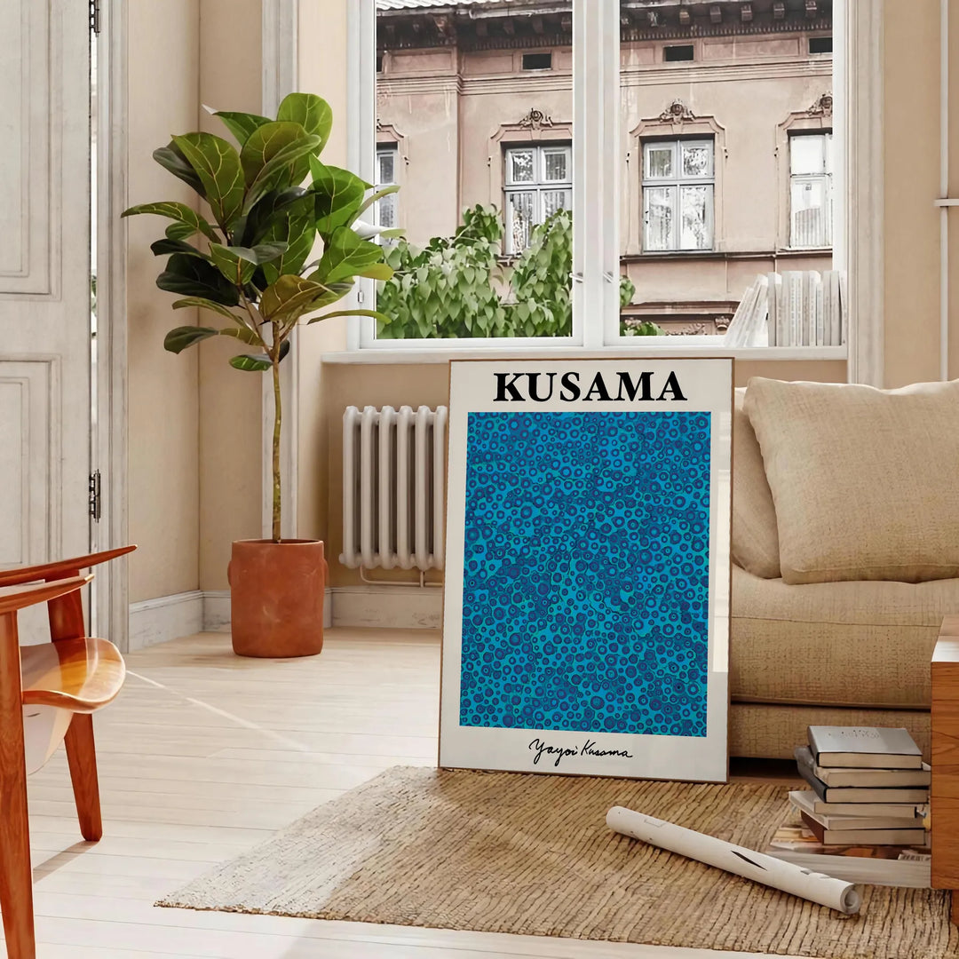 Yayoi Kusama Print Travel Poster High Quality Frame Premium Print Home Decor Color