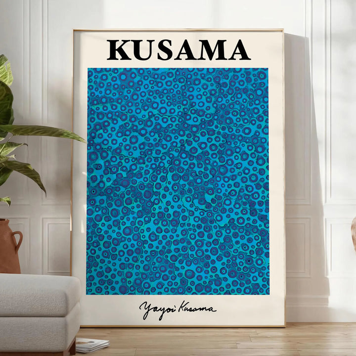 Yayoi Kusama Print Travel Poster High Quality Frame Premium Print Home Decor Color