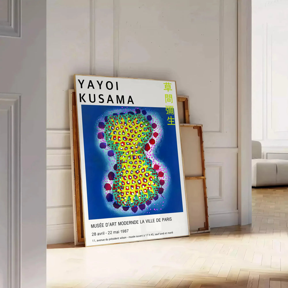 Yayoi Kusama Wall Art Travel Poster High Quality Frame Premium Print Home Decor Color