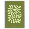space serene yoga poster green tones captivating wall art perfect mindfulness enthusiasts ideal gift decor beautiful print available A4 cm A0 sizes
