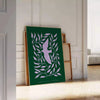 space Yoga Inspirational Poster greens blues wall art thoughtful gift print relaxation mindfulness decor beautiful artwork frame