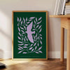 space Yoga Inspirational Poster greens blues wall art thoughtful gift print relaxation mindfulness decor beautiful artwork frame