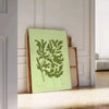 space inspiring yoga poster green hues decor thoughtful gift stunning wall art artwork essence tranquility mindfulness range sizes A4 cm