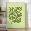 space inspiring yoga poster green hues decor thoughtful gift stunning wall art artwork essence tranquility mindfulness range sizes A4 cm