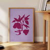 space Yoga Positive Art Poster serene blue purple hues wall thoughtful gift print tranquility mindfulness multiple dimensions A4 cm A0 surroundings today