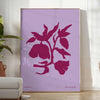space Yoga Positive Art Poster serene blue purple hues wall thoughtful gift print tranquility mindfulness multiple dimensions A4 cm A0 surroundings today