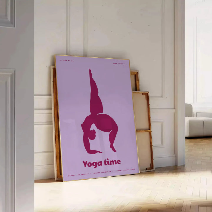 Yoga Time Wall Print Travel Poster High Quality Frame Premium Print Home Decor Color