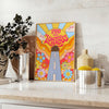 limitless potential vibrant You Are groovy art poster warm yellow orange hues captivating wall inspiring gift space decor needs