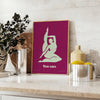 tranquility You Can Yoga poster green pink hues inspiring wall art print perfect gift lovers touch zen room ideal display option available natural form