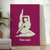 tranquility You Can Yoga poster green pink hues inspiring wall art print perfect gift lovers touch zen room ideal display option available natural form