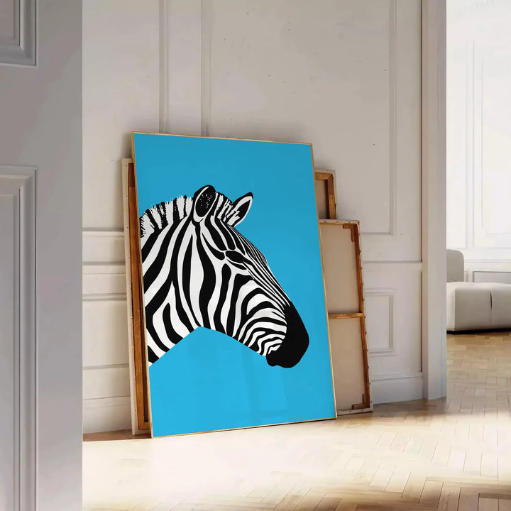 Zebra Animal Wall Print Travel Poster High Quality Frame Premium Print Home Decor Color