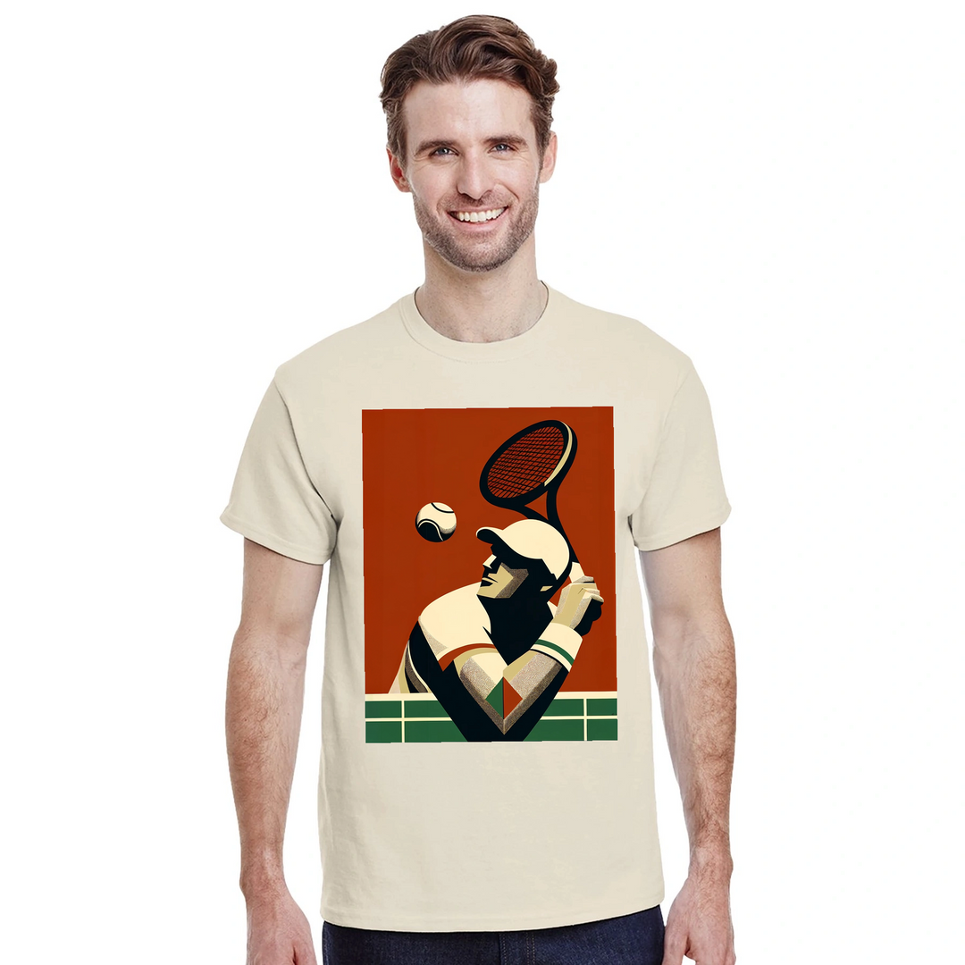 T-shirt T - shirt unique tennis passion sport un design moderne dynamique matches sorties incontournable maintenant style dure coton première qualité une tenue longue durée