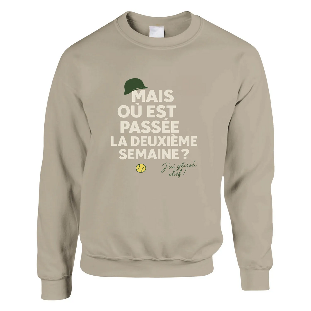 Où est passée la deuxième semaine Tennis džemperis ar mīkstu audumu un elastīgu piegriezumu, ideāls ikdienas valkāšanai