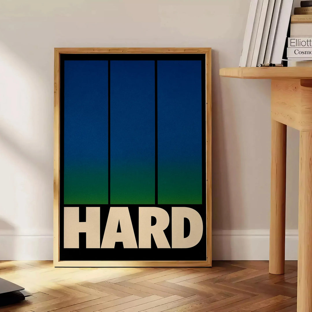 Pôster de ténis impactante em laranja e cinza, disponível em 50x70 ou 30x40, ideal para entusiastas do ténis