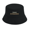 style chapeau bob Tennis Normandie Sergé brodé coton bio OCS éco-responsable une protection solaire UPF50 élégance durabilité planète