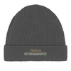 Image Grahite de Beanie Tennis Normandie 2  - Cotton Bio, Embroidered Design