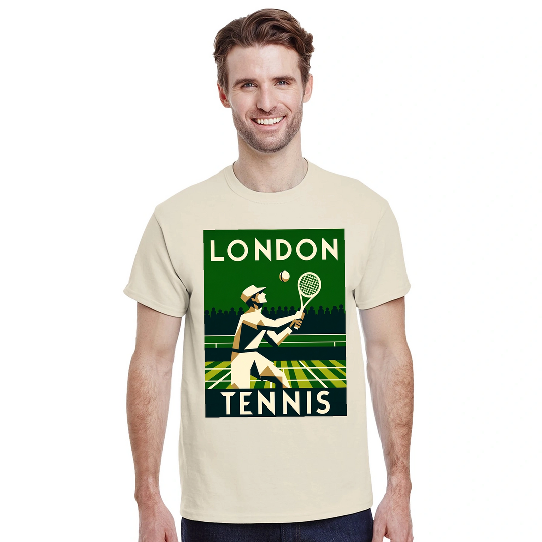 ロンドンテニスTシャツは、スポーツとファッションを融合させたスタイリッシュなアイテムです。テニスのエッセンスを捉えたユニークなデザインで、プレイヤーにもファンにもぴったり。SからXXLまでのサイズ展開。