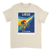 T-shirt Liège Belgium Cyclisme, ιδανικό για ποδηλάτες και καθημερινές εμφανίσεις, διαθέσιμο σε S, M, L, XL, XXL