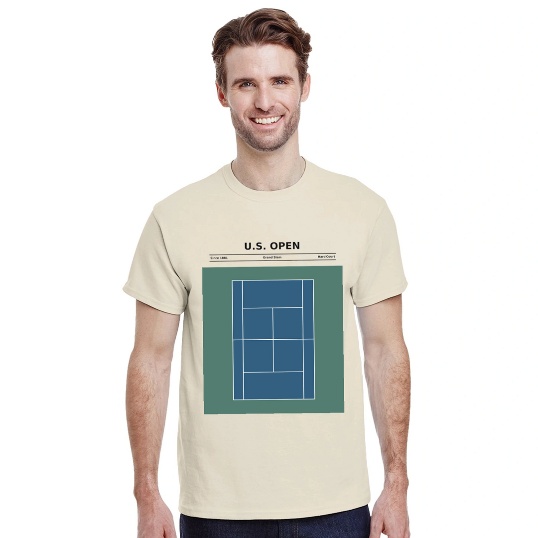 Camiseta temática del US Open, perfecta para los amantes del tenis. Confeccionada en algodón suave y transpirable, ideal para
