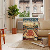 Plakat tenisowy Madrid w intensywnych odcieniach zieleni i czerwieni, dostępny w rozmiarach 50x70 lub 30x40. Idealny dla miło