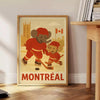 joy hockey space vibrant kid elephant poster Montréal delightful design bold red green eye measures young fans room today available