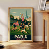 Affiche rugby vintage un incontournable passionnés ballon ovale art esprit matchs Paris formats A4 cm A0 vôtre
