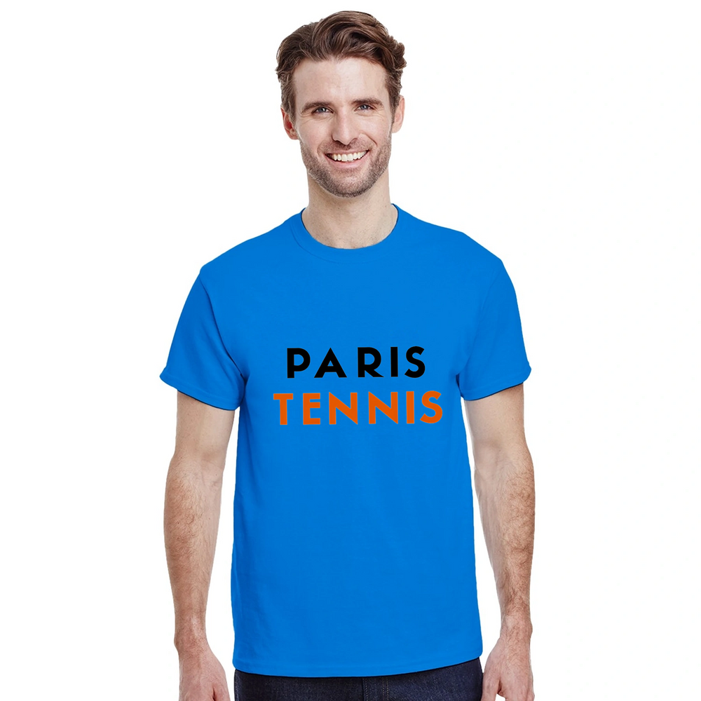 T-shirt wardrobe Paris Tennis T shirt stylish tee vibrant spirit love high quality fabric perfect court today sizes M L XL XXL