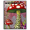 Affiche captivante Mushroom Japanese 2 un chef - œuvre visuel nuances noir vert décoration Zen nature version préférences
