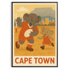  rugby vintage esprit Cape Town design unique Kid Elephant passionnés une touche originalité intérieur Acheter affiche 50x70 cm note sportive déco A4 A0