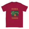 T-shirt T exclusif thème tennis Rome parfait passionnés style sport design unique capture élégance italienne énergie court une tenue décontractée sportive tailles SML XL XXL