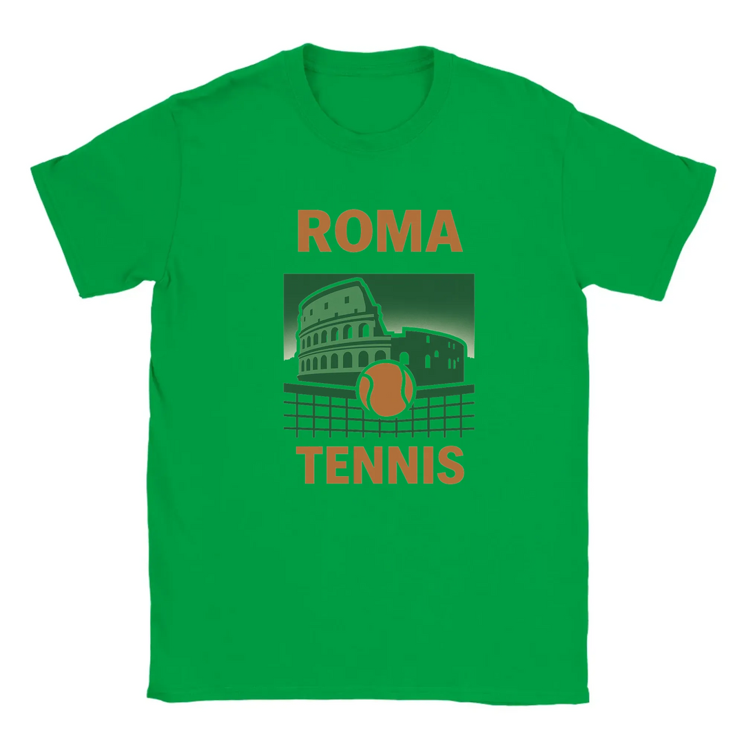 T-shirt T exclusif thème tennis Rome parfait passionnés style sport design unique capture élégance italienne énergie court une tenue décontractée sportive tailles SML XL XXL