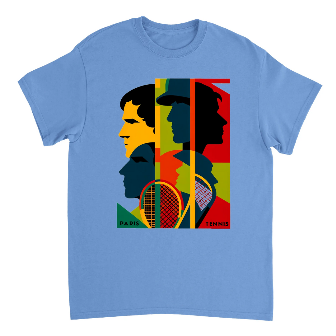 テニス愛好者にぴったりのトーナメントテニスTシャツ。スタイリッシュなデザインで、コートでも観客席でも活躍します。快適なコットン素材で、あなたのワードローブに欠かせない一着です。