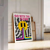 space Go Flow motivational poster vibrant white orange eye piece available dimensions splash inspiration room frame