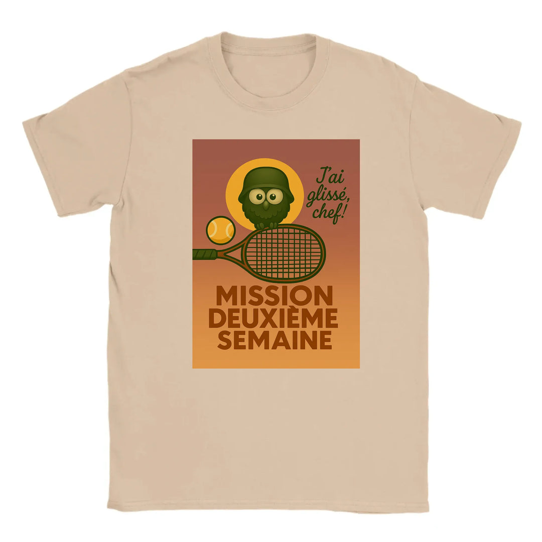 Image Natural de Mission 2eme Semaine Tennis Tshirt