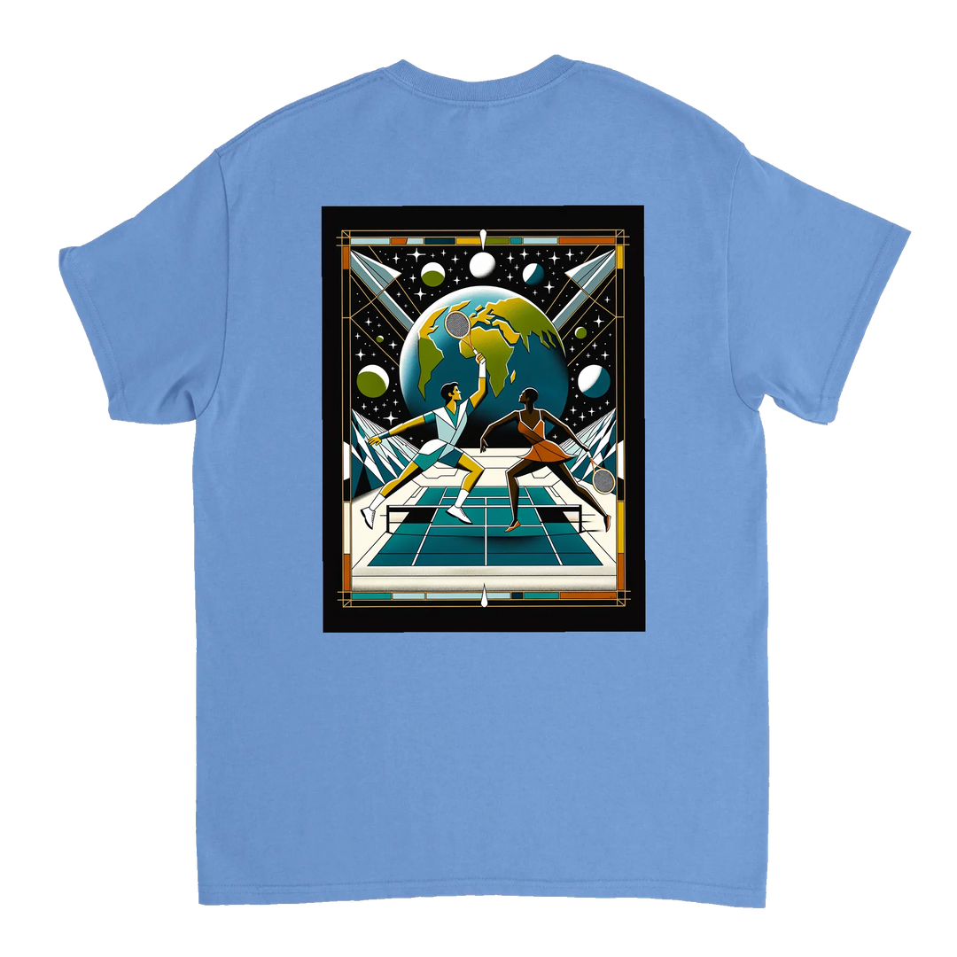 T-shirt Tennis Moon, design único que combina amor pelo ténis com um toque celestial. Confortável e estiloso, disponível em v