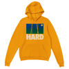 Hoodie Hard Tennis 32, um pullover confortável de mistura de algodão e poliéster, com capuz forrado, cordão combinado e bolso