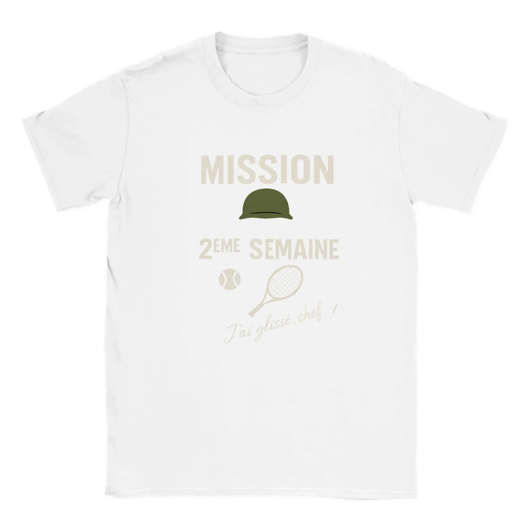Image White de Mission 2eme Semaine Tennis Tshirt 4